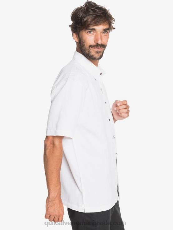 alb cămașă cu mânecă scurtă waterman Kelpies Bay XT6B1358 bărbați Quiksilver