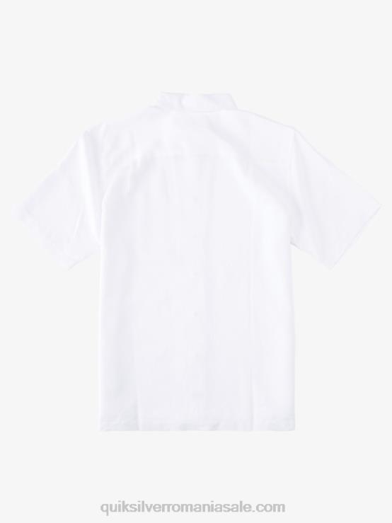 alb cămașă cu mânecă scurtă waterman manele bay XT6B799 bărbați Quiksilver