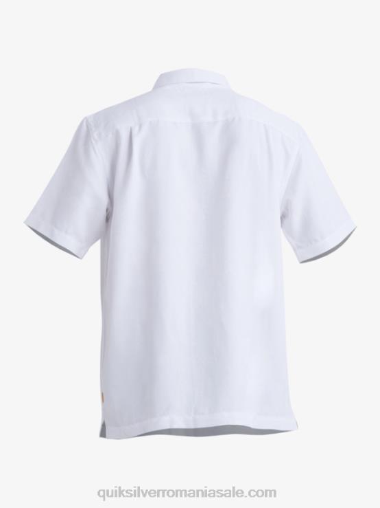alb cămașă cu mânecă scurtă waterman manele bay XT6B799 bărbați Quiksilver