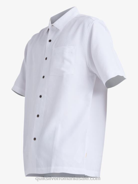 alb cămașă cu mânecă scurtă waterman manele bay XT6B799 bărbați Quiksilver