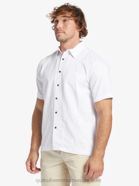 alb cămașă cu mânecă scurtă waterman manele bay XT6B799 bărbați Quiksilver