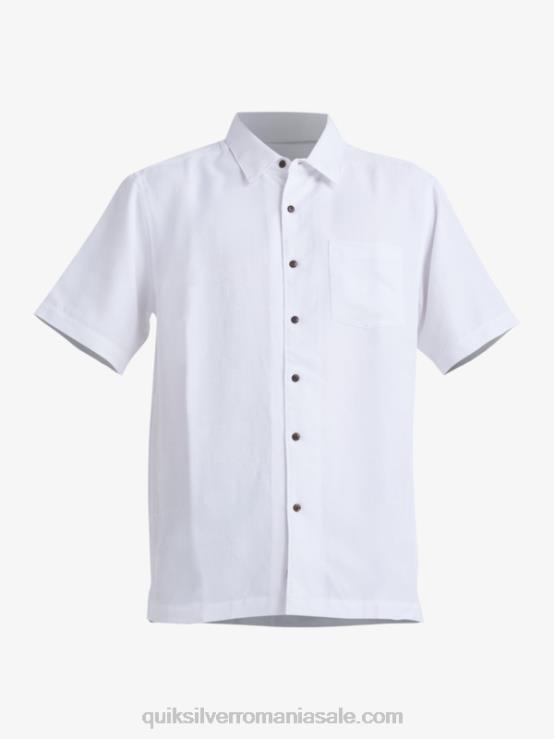 alb cămașă cu mânecă scurtă waterman manele bay XT6B799 bărbați Quiksilver