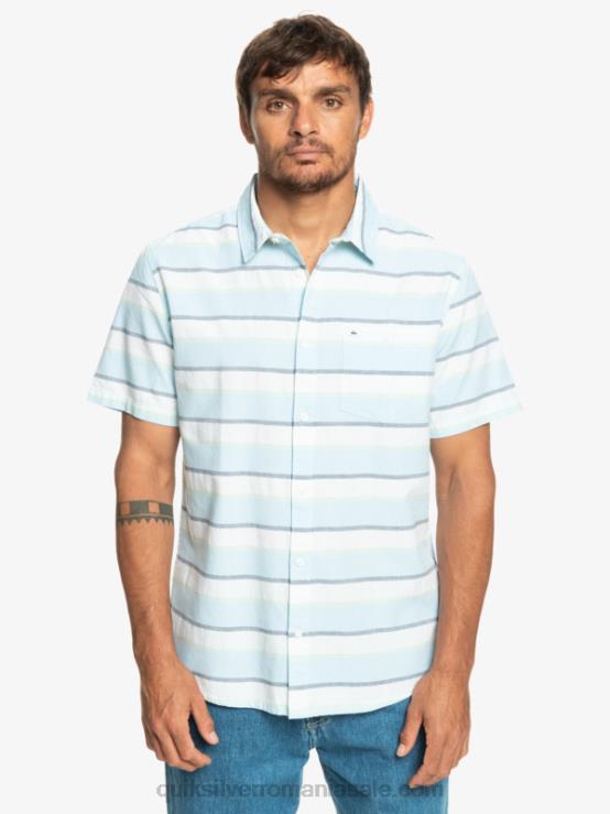alb cali răsărit 231 cămașă cu mânecă scurtă cali sunrise XT6B1206 bărbați Quiksilver