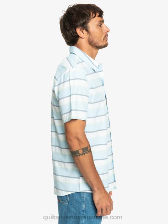 alb cali răsărit 231 cămașă cu mânecă scurtă cali sunrise XT6B1206 bărbați Quiksilver