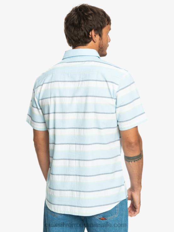 alb cali răsărit 231 cămașă cu mânecă scurtă cali sunrise XT6B1206 bărbați Quiksilver