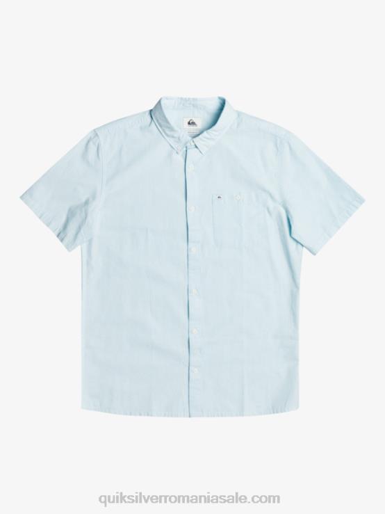 albastru aerisit cămașă winfall cu mânecă scurtă XT6B384 bărbați Quiksilver