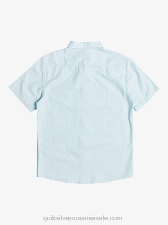 albastru aerisit cămașă winfall cu mânecă scurtă XT6B384 bărbați Quiksilver
