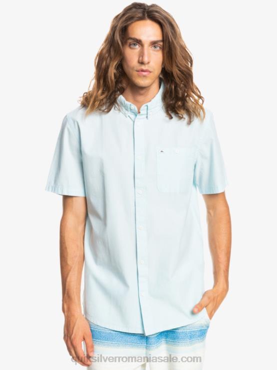 albastru aerisit cămașă winfall cu mânecă scurtă XT6B384 bărbați Quiksilver