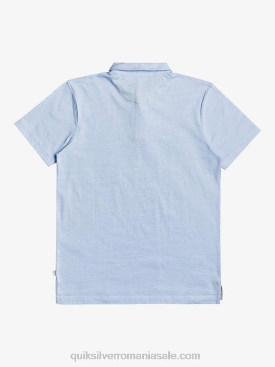 albastru aerisit tricou polo cu mânecă scurtă sun cruise de zi cu zi XT6B1553 bărbați Quiksilver