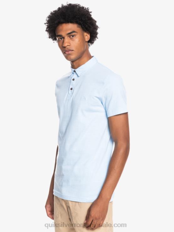 albastru aerisit tricou polo cu mânecă scurtă sun cruise de zi cu zi XT6B1553 bărbați Quiksilver