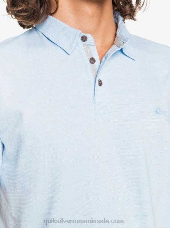 albastru aerisit tricou polo cu mânecă scurtă sun cruise de zi cu zi XT6B1553 bărbați Quiksilver
