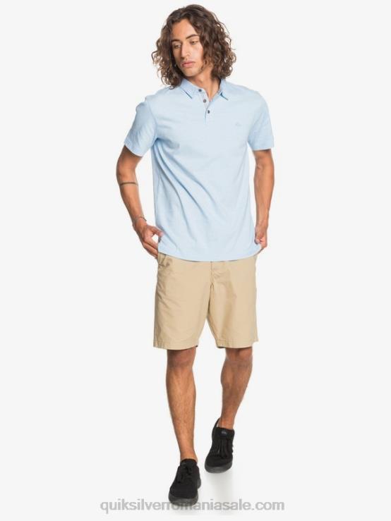 albastru aerisit tricou polo cu mânecă scurtă sun cruise de zi cu zi XT6B1553 bărbați Quiksilver
