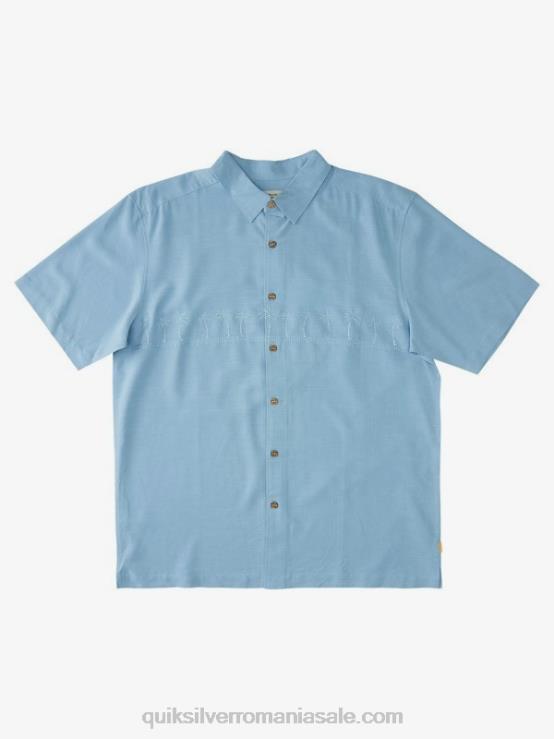 albastru amurg cămașă antirid premium waterman tahiti palms XT6B870 bărbați Quiksilver