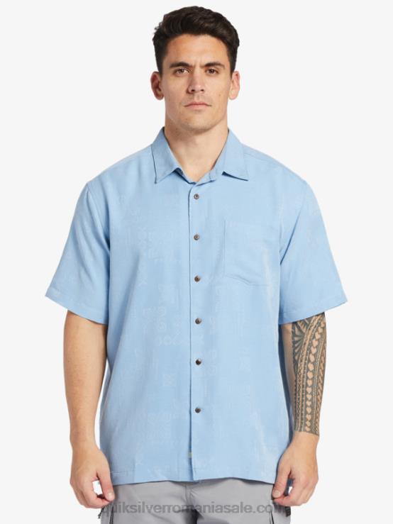 albastru amurg cămașă cu mânecă scurtă waterman manele bay XT6B800 bărbați Quiksilver