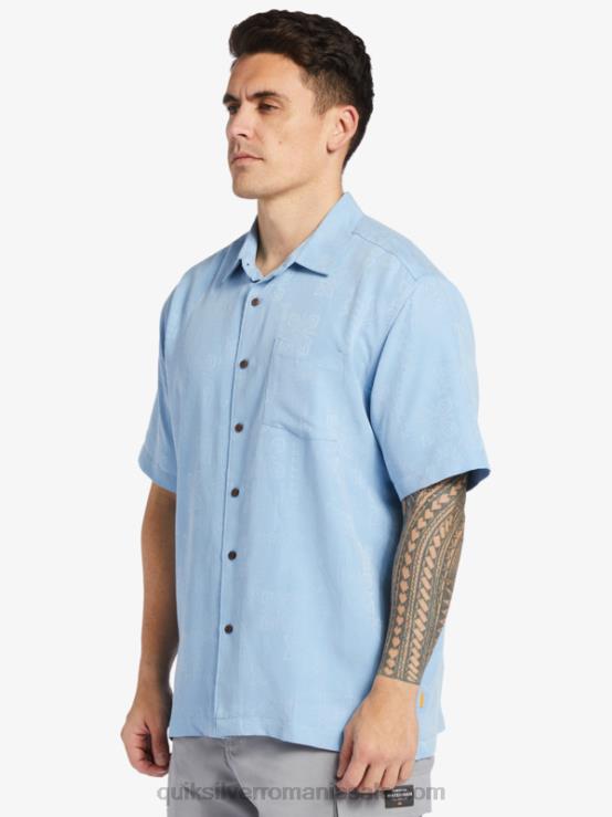 albastru amurg cămașă cu mânecă scurtă waterman manele bay XT6B800 bărbați Quiksilver