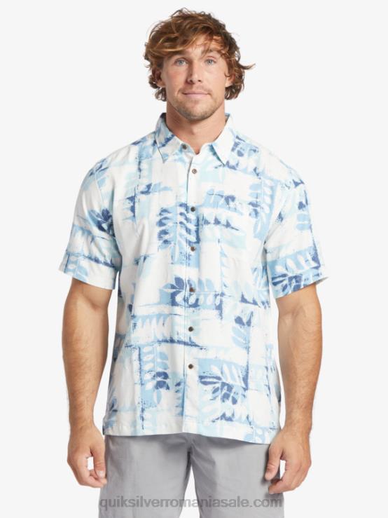 albastru amurg canoe recif w cămașă tehnică cu mânecă scurtă waterman canoes reef XT6B399 bărbați Quiksilver