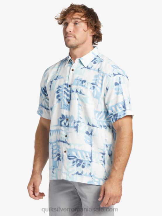 albastru amurg canoe recif w cămașă tehnică cu mânecă scurtă waterman canoes reef XT6B399 bărbați Quiksilver