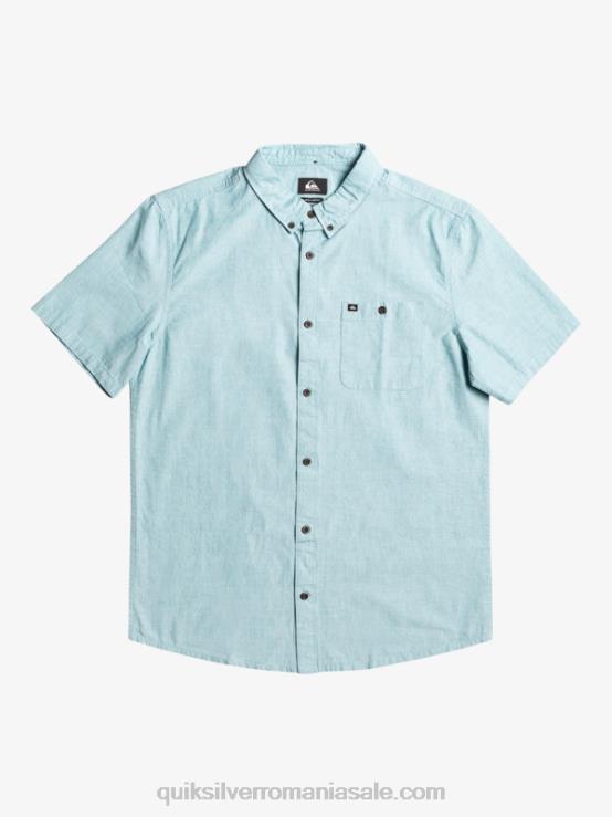 albastru marocan cămașă winfall cu mânecă scurtă XT6B377 bărbați Quiksilver
