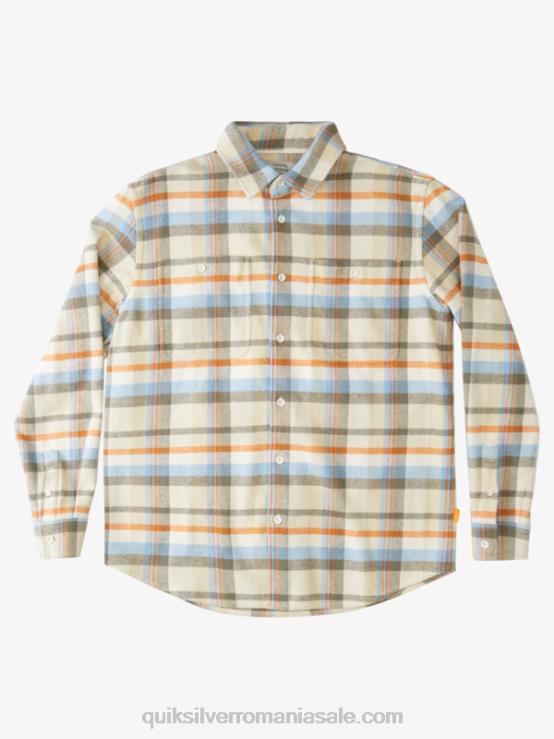 apusuri albe antice waterman thunder sets cămașă cu mânecă lungă de flanel XT6B1350 bărbați Quiksilver