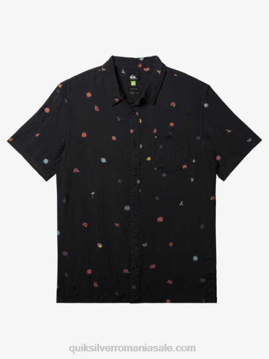 asfalt minimark cămașă minimark cu mânecă scurtă XT6B1227 bărbați Quiksilver