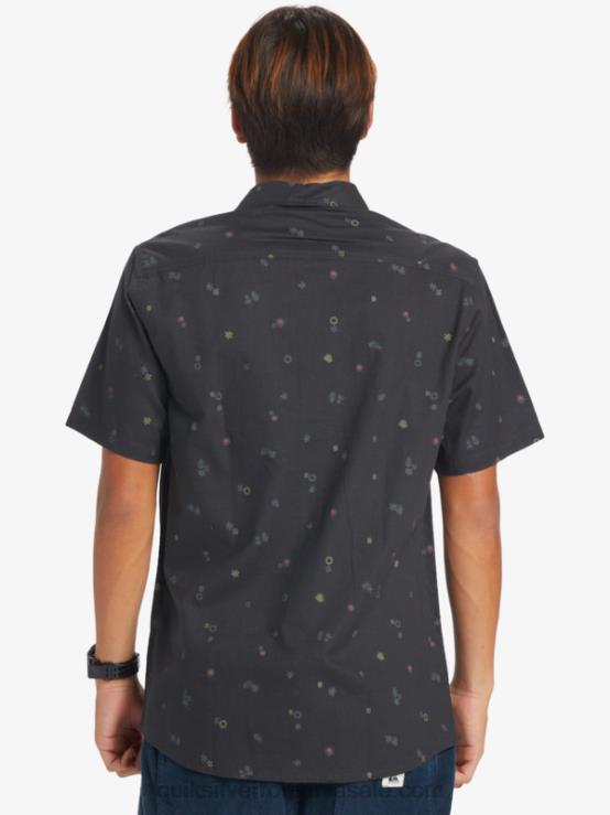 asfalt pașnic rave ss cămașă cu mânecă scurtă rave pașnică XT6B589 bărbați Quiksilver