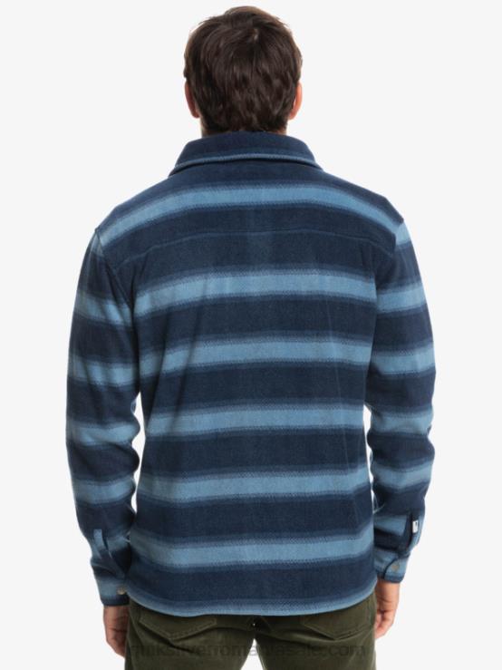 blazer bleumarin dungă de flanel cămașă de flanel cu mânecă lungă zilele de surf XT6B1556 bărbați Quiksilver