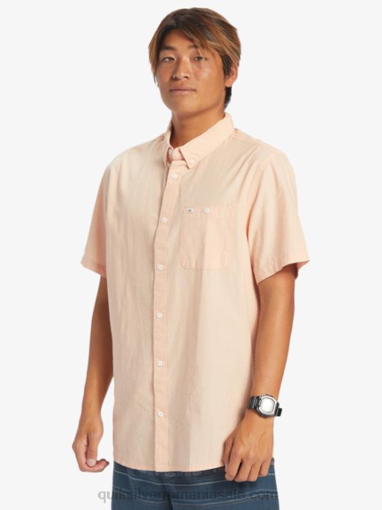 bronz cupru cămașă winfall cu mânecă scurtă XT6B378 bărbați Quiksilver