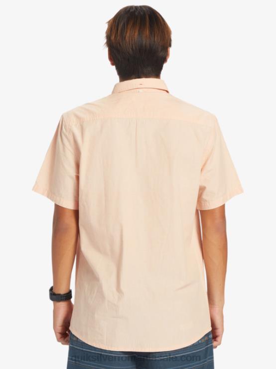 bronz cupru cămașă winfall cu mânecă scurtă XT6B378 bărbați Quiksilver