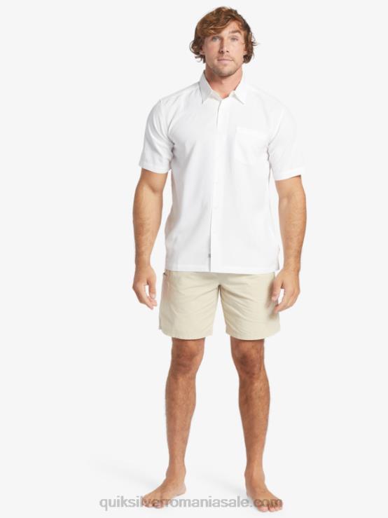 centinela albă cămașă antirid premium waterman centinela XT6B1300 bărbați Quiksilver