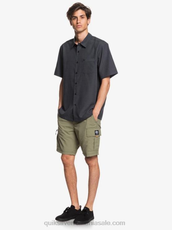 centinela neagră cămașă antirid premium waterman centinela XT6B1303 bărbați Quiksilver
