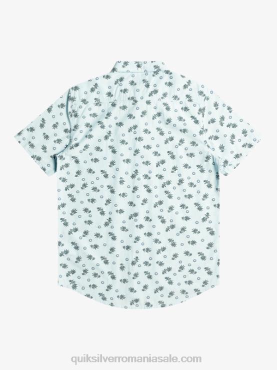 cerul albastru din ocean de la ocean la paradis cămașă cu mânecă scurtă XT6B1389 bărbați Quiksilver