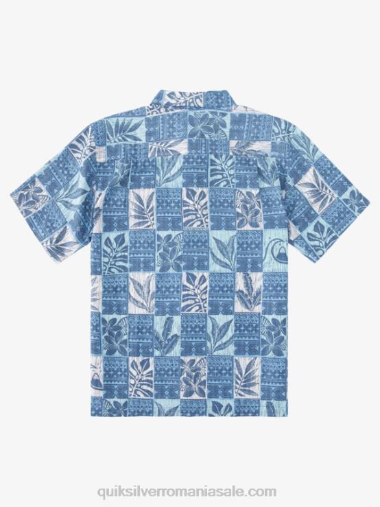 cutii de frunze albastre amurg waterman leaf boxes cămașă hawaiană XT6B917 bărbați Quiksilver