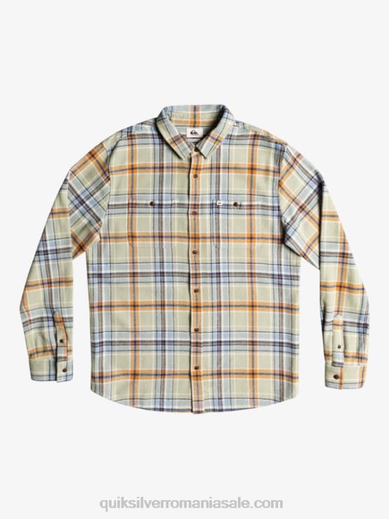 deşert sage îndrăzneţ cămașă de flanel cu mânecă lungă intrepide explorer XT6B1772 bărbați Quiksilver