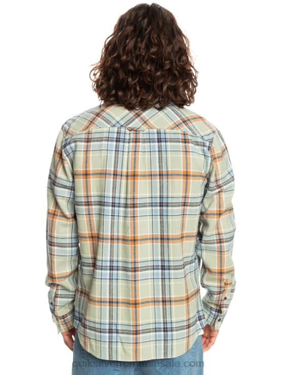 deşert sage îndrăzneţ cămașă de flanel cu mânecă lungă intrepide explorer XT6B1772 bărbați Quiksilver