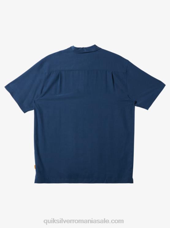 ensign albastru cămașă antirid premium waterman tahiti palms XT6B872 bărbați Quiksilver