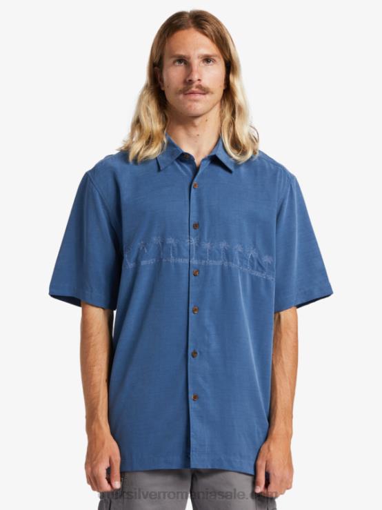 ensign albastru cămașă antirid premium waterman tahiti palms XT6B872 bărbați Quiksilver