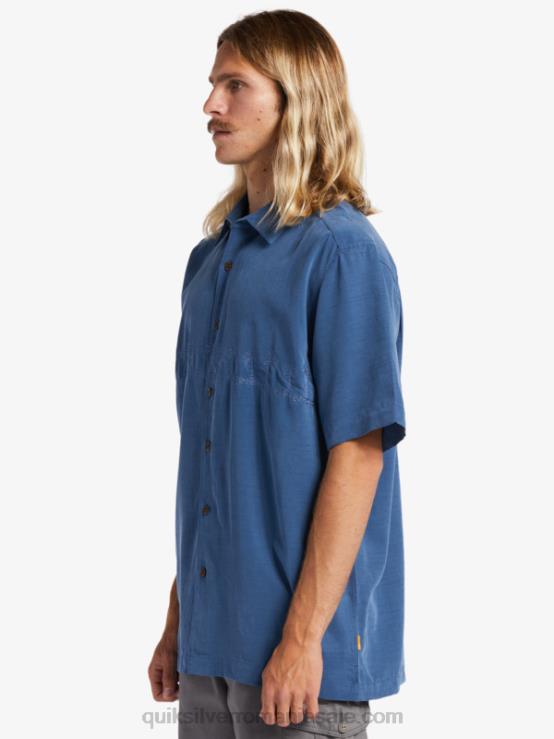 ensign albastru cămașă antirid premium waterman tahiti palms XT6B872 bărbați Quiksilver
