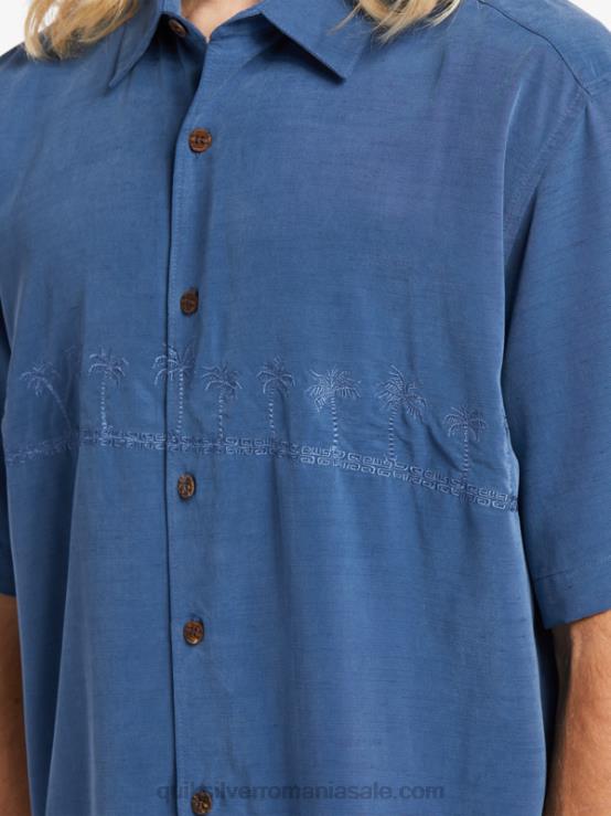 ensign albastru cămașă antirid premium waterman tahiti palms XT6B872 bărbați Quiksilver