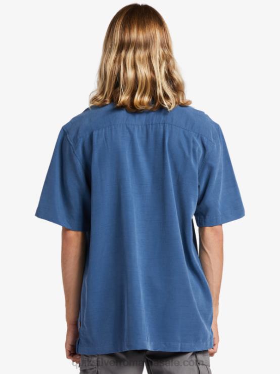 ensign albastru cămașă antirid premium waterman tahiti palms XT6B872 bărbați Quiksilver