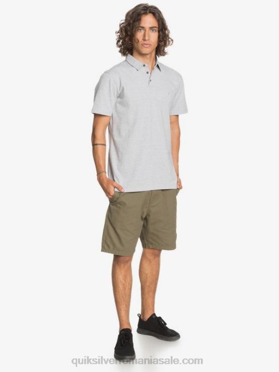 erica gri deschis tricou polo cu mânecă scurtă sun cruise de zi cu zi XT6B1552 bărbați Quiksilver