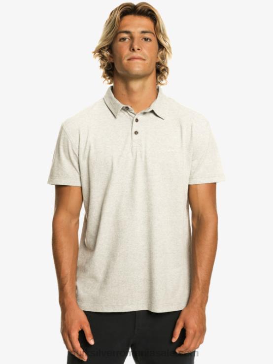 erica gri deschis tricou polo cu mânecă scurtă sunset cruise XT6B475 bărbați Quiksilver