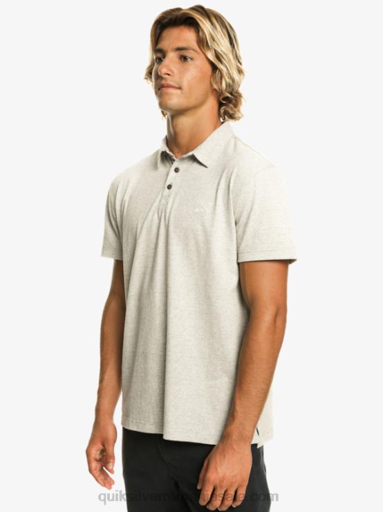 erica gri deschis tricou polo cu mânecă scurtă sunset cruise XT6B475 bărbați Quiksilver