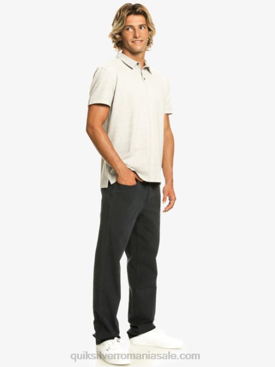 erica gri deschis tricou polo cu mânecă scurtă sunset cruise XT6B475 bărbați Quiksilver