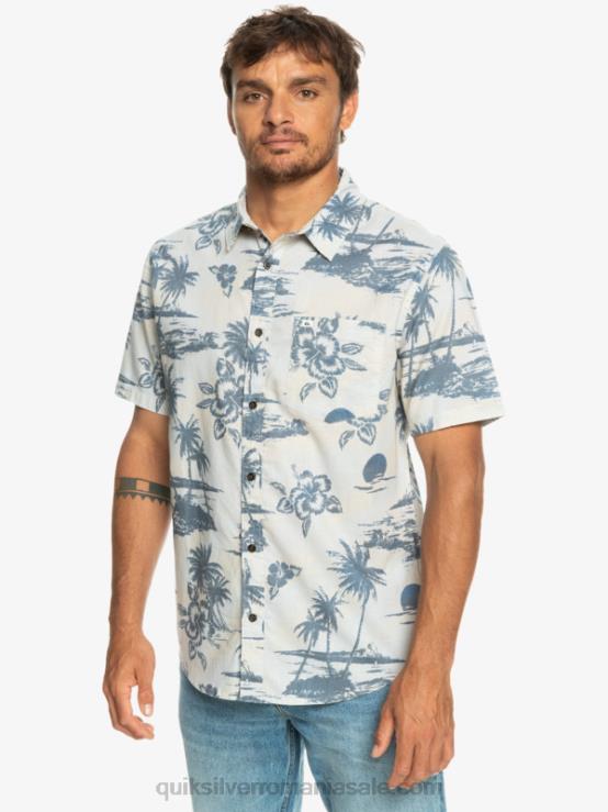 fluxul de aer de mesteacăn cămașă cu mânecă scurtă din bumbac airflow XT6B1368 bărbați Quiksilver