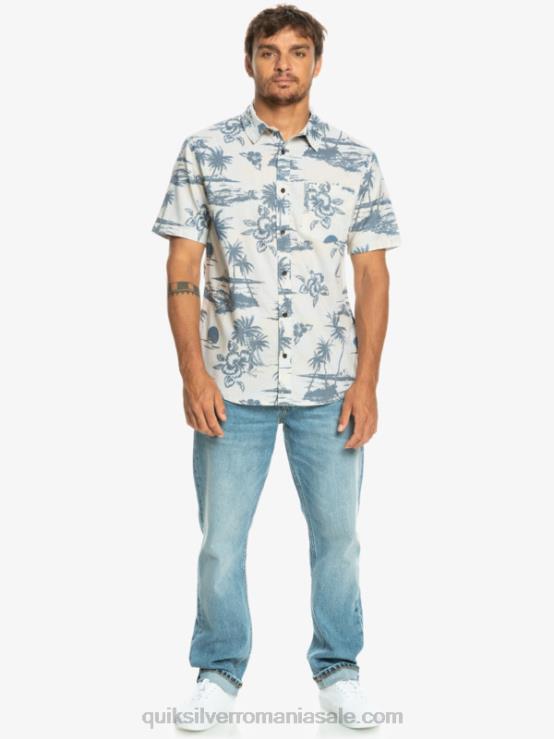 fluxul de aer de mesteacăn cămașă cu mânecă scurtă din bumbac airflow XT6B1368 bărbați Quiksilver
