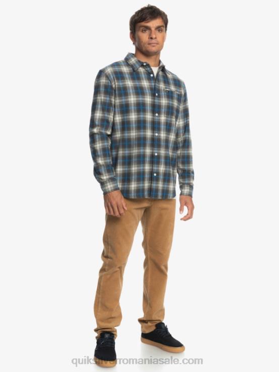 frunze de struguri cramond cămașă cramond stretch cu mânecă lungă XT6B1048 bărbați Quiksilver