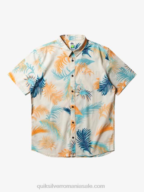 glitch tropical de mesteacăn cămașă tropicală cu mânecă scurtă XT6B550 bărbați Quiksilver