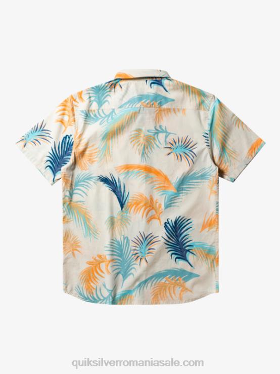 glitch tropical de mesteacăn cămașă tropicală cu mânecă scurtă XT6B550 bărbați Quiksilver