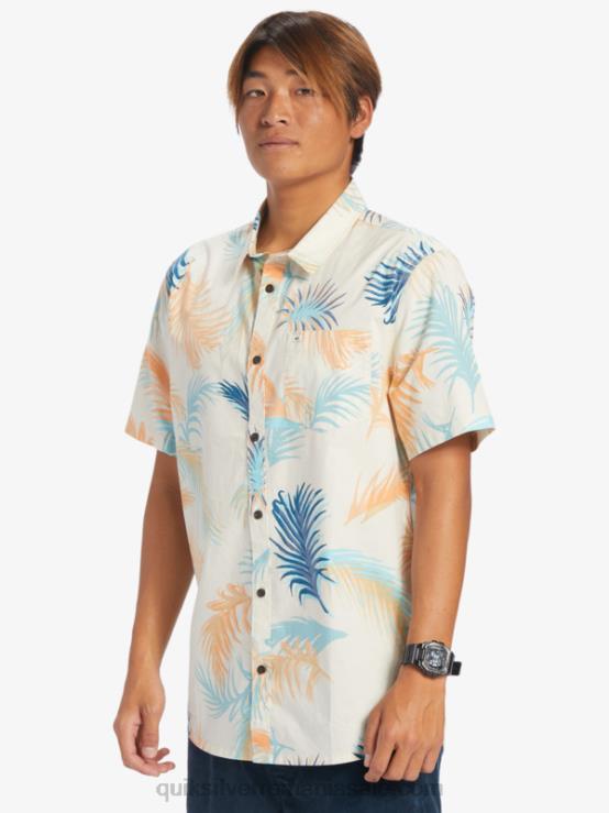 glitch tropical de mesteacăn cămașă tropicală cu mânecă scurtă XT6B550 bărbați Quiksilver