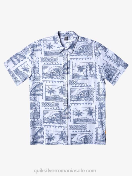 gri albastru kailua Cămașă de surf tehnică cu mânecă scurtă waterman kailua cruiser upf 50 XT6B156 bărbați Quiksilver